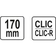 Cleste pentru coliere furtun cu clic Yato YT-06475 2