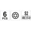 Set 6 surubelnite precizie torx t5 - t10 Yato YT-25862 2