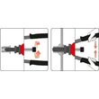 Cleste pentru pilute nituibile M3 m4 M5 M6 M8 M10 M12 Yato YT-36127 4