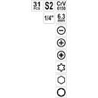 Set surubelnita flexibila cu biti Yato YT-25972 2