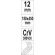 Cheie tubulara tip t cu articulatie, 12mm Yato YT-15277 2