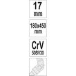 Cheie tubulara t cardanica 17 mm Yato YT-15282 2