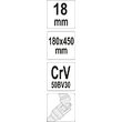 Cheie tubulara tip t cu articulatie, 18mm Yato YT-15283 2