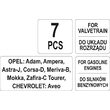 Set 7 piese blocare distributie pentru opel si chevrolet Yato YT-06009 4