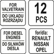 Set blocare distributie, diesel, 12 buc Yato YT-06006 4