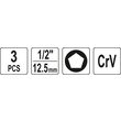 Set biti pentru saboti frana 1/2 Yato YT-06807 4