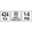 Set 424 conectori electrici Yato YT-06869 4