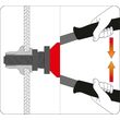 Cleste pentru piulite nituibile M3 - M6 200 mm Yato YT-36140 4