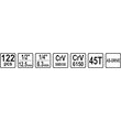 Trusa tubulare 1/2 - 1/4'', 122 buc Sthor 58690 4