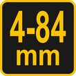 Șablon găurire plăci ceramice 4 - 84 mm  Vorel 03960 4