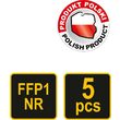 Mască de praf CFY3S 5 buc Vorel 74542 2