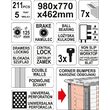 Dulap cu scule profesional 7 sertare echipat complet cu 211 piese Yato YT-55290 2