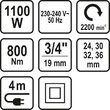 Pistol de impact electric 3/4