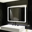 Oglinda LED senzor Vectro cu functie dezaburire si ceas 80x60 cm colectia Marcello Funghi AT1CT-D1OC-RS1S-W09H 3