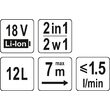 Vermorel cu acum, 12L, 18V, fara acum. Yato YT-86211 3