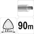 Fir trimmer 2,4 mm 90 m triunghi Flo 89473 Flo 89473 2