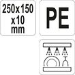 Tocator din plastic alb 250 x 150 x 10 mm Yato YG-02150 2