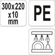 Tocator din plastic alb 300 x 220 x 10 mm Yato YG-02153 2