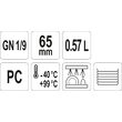 Container policarbonat gn 1 / 9, 0.57 L Yato YG-00430 2