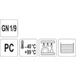 Capac container policarbonat gn 1/ 9 Yato YG-00439 2