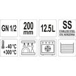 Container inox gn 1 / 2, 12.5 L Yato YG-00265 2