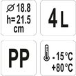 Container rotund polipropilen, 4 L Yato YG-00512 2