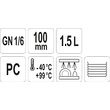 Container policarbonat gn 1 / 6, 1.5 L Yato YG-00426 2