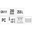 Container policarbonat gn 1 / 1, 25.6 L Yato YG-00393 2