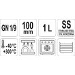 Container inox gn 1 / 9, 1 L Yato YG-00296 2