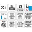 Distribuitor apa cu incalzitor,22L, 300w Yato YG-04324 1