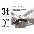 Cric hidraulic tip crocodil 3t cu pedala Yato YT-17213 1