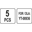 Set 5 carlige pentru 08936 Yato YT-08937 1