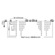 Turtur Luminos 180 LED-uri Albastru 1