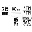 Fierastrau pentru gips carton, 180mm Yato YT-31343 1