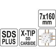 Burghiu SDS+, varf x, 7x160 mm Yato YT-41937 1