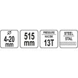 Taietor hidraulic 4 - 20 mm Yato YT-22872 1