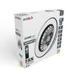 Plafoniera cu ventilator 2x24W+15W motor, telecom IR Whitney negru Avide AFCLCCT-48W-15W-WHB 1