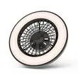 Plafoniera cu ventilator 2x24W+15W motor, telecom IR Whitney negru Avide AFCLCCT-48W-15W-WHB 6