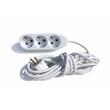 Prelungitor ceramic 3 prize 5 metri cu cablu 3x1 (3P 5M) Valcor VLC12003 1