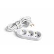 Prelungitor 3 prize 2 metri cu cablu 3x1 (3P 2M) Valcor VLC12004 1