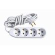 Prelungitor ceramic 4 prize 3 metri cu cablu 3x1 (4P 3M) Valcor VLC12014 1