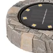 Lampa solara de gradina 8x LED WW cu tarus, mozaic Entac 2