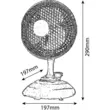 Ventilator de birou 17W mini Entac EPTMF-17W 2