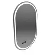 Oglinda LED ovala 50x80cm Eminence MotionGlow Marcello cu sitem dezaburire ceas si termometru dimabila AT1CT-IM1P-OG1D-W14/50X80 6