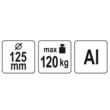 Suport cu doua ventuze pentru montaj parbriz 2 x 125 mm Yato YT-37236 3