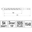 Burghiu pentru beton 10x460 SDS plus s4 Yato YT-4317 2