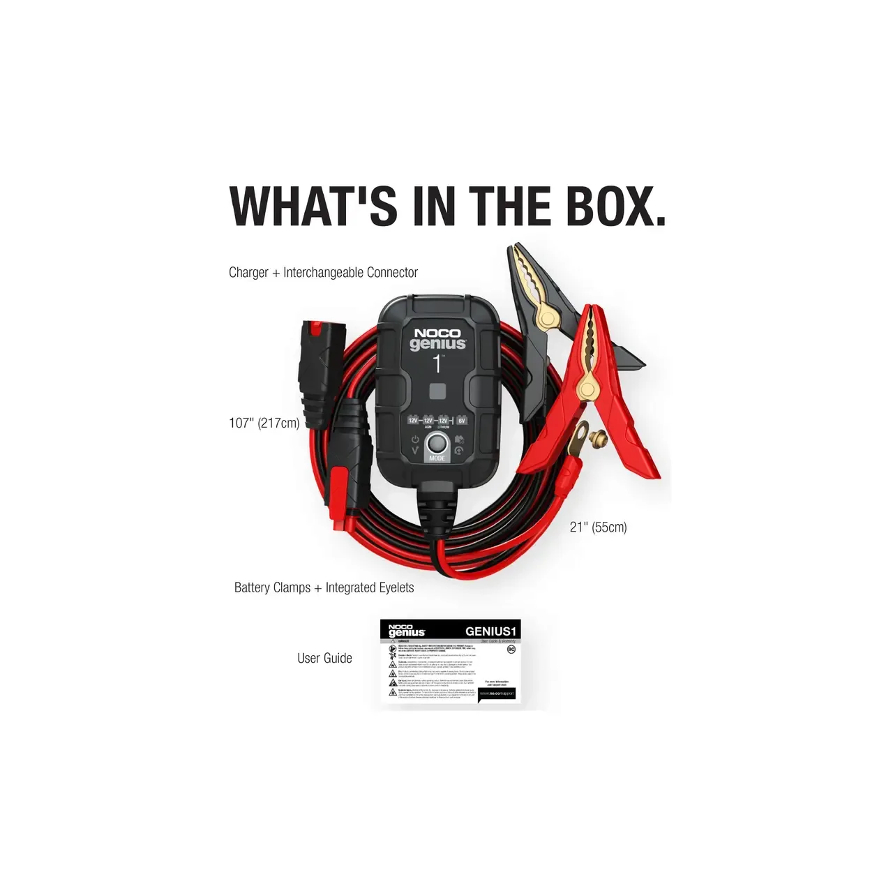 NocoGenius redresor Smart 6+12V 1A pentru acumulatori maxim 30A GENIUS1 (1/6) 2