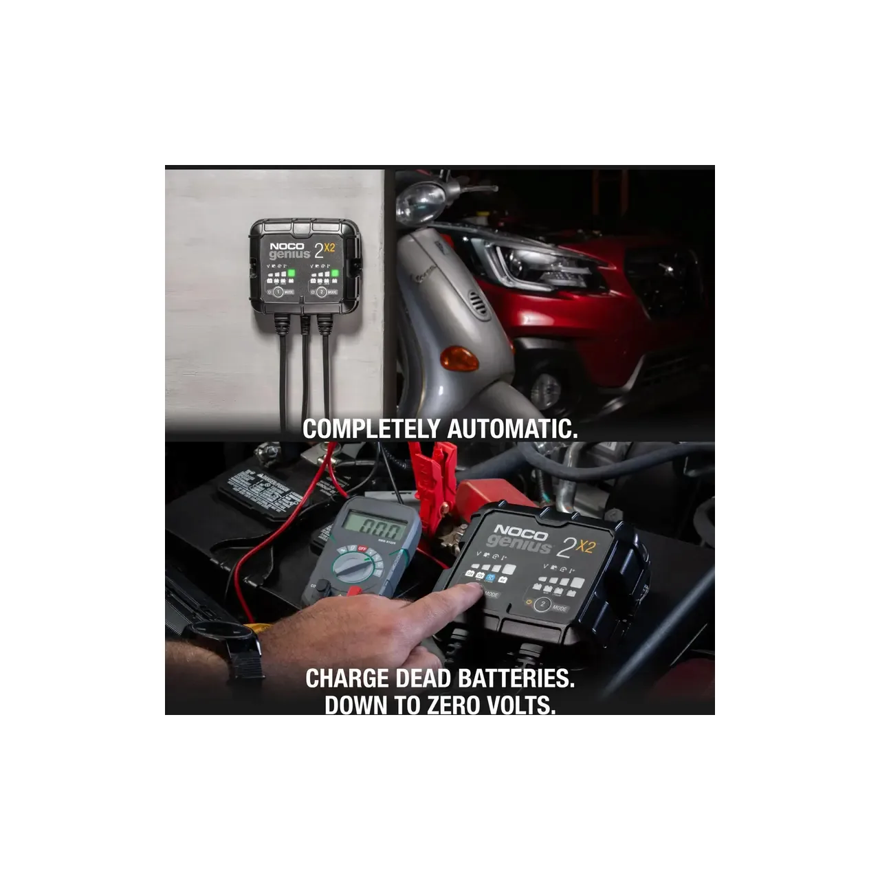 NocoGenius redresor Smart 6+12V 2A pentru 2 acumulatori maxim 40A GENIUS2x2 (1/2) 4