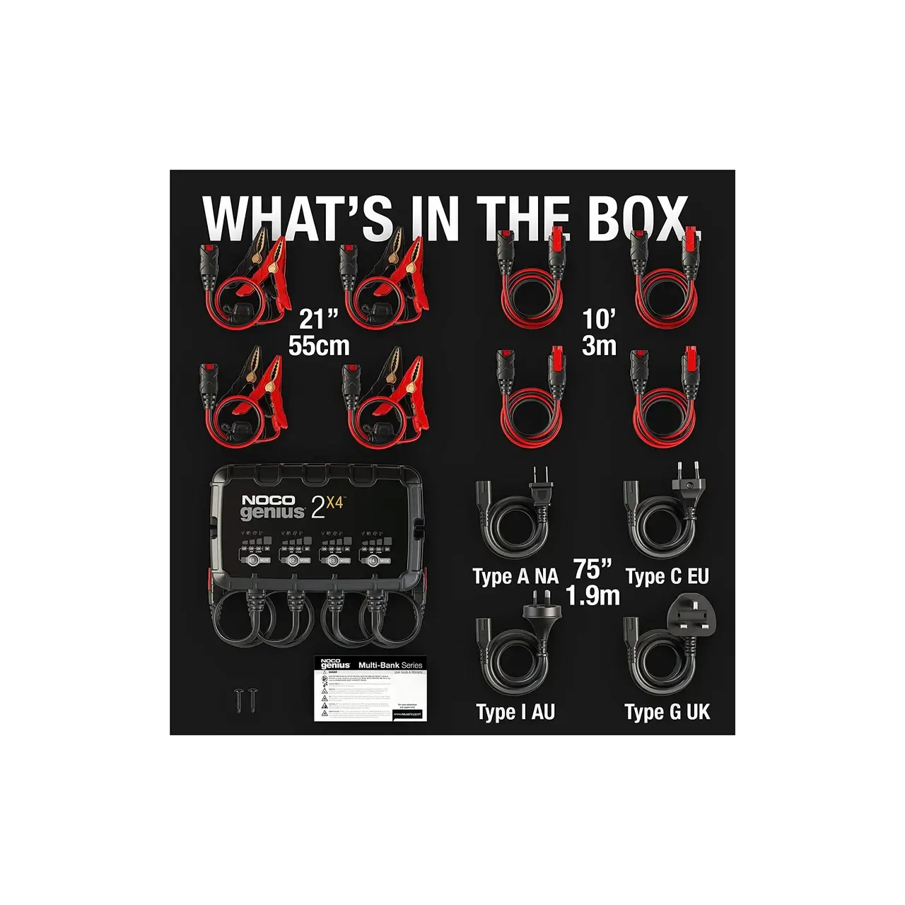 NocoGenius redresor Smart 6+12V 2A pentru 4 acumulatori maxim 40A GENIUS2x4 (1/2) 3