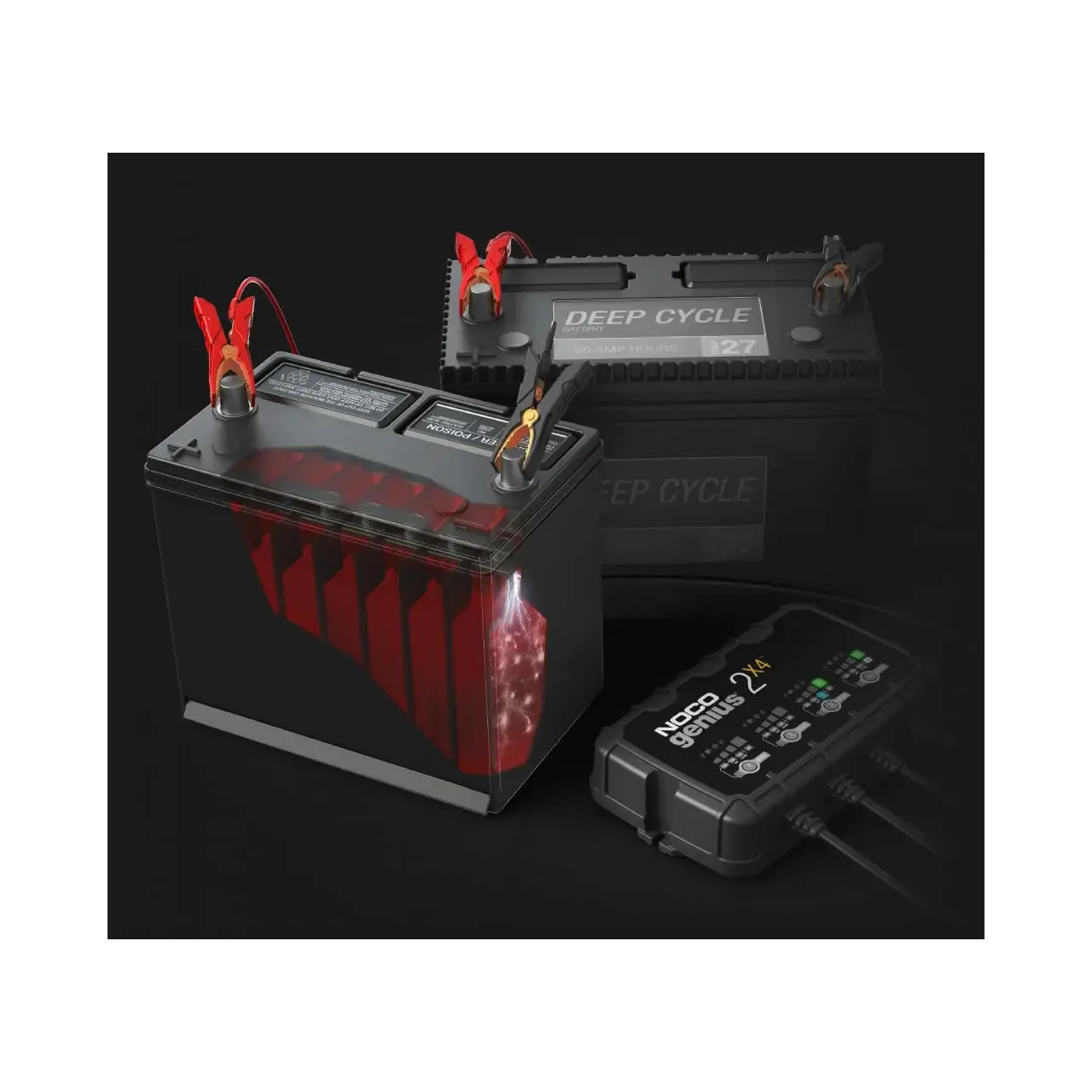 NocoGenius redresor Smart 6+12V 2A pentru 4 acumulatori maxim 40A GENIUS2x4 (1/2) 4